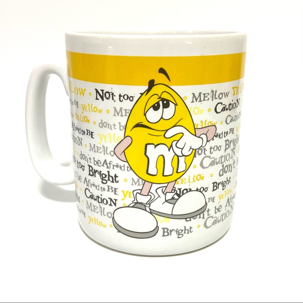 M and M Mellow Yellow Large Mug 28oz M&M World